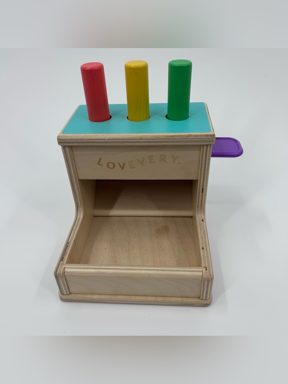 Lovevery Wooden Peg Drop from the Thinker Play Kit